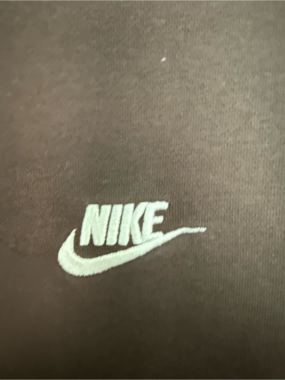 Nike Brown Crewneck Sweatshirt with White Swoosh- size M - Picture 4 of 4